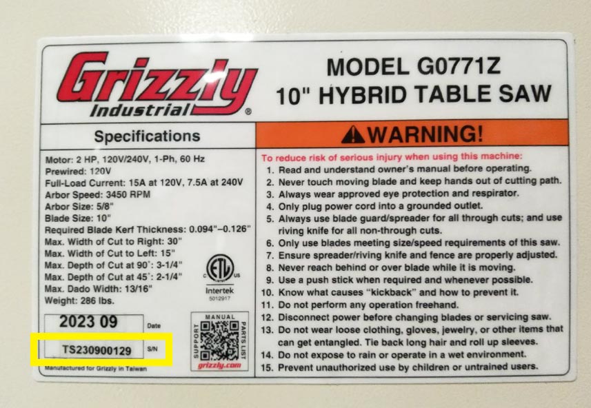 Serial Number Example